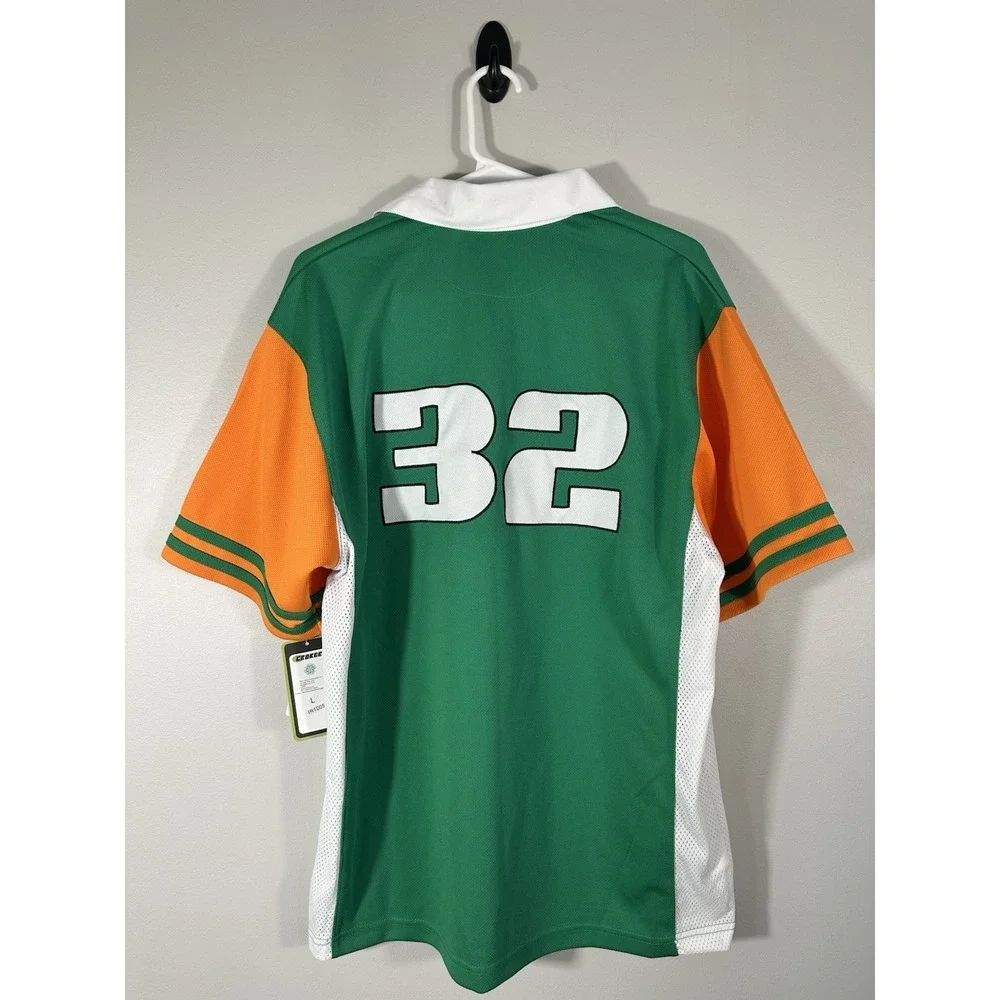 Croker Ireland Rugby Jersey Mens Large Green Orange Polo Shirt NWT Read - Picture 2 of 16